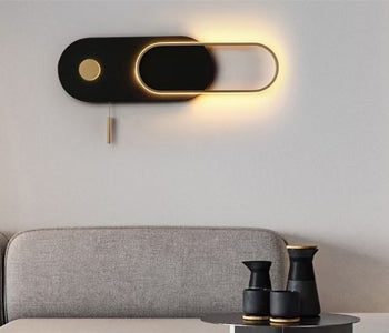Qurtoba Wall Lamp - Black &Gold - Metal -5*85*25 cm - 55550035