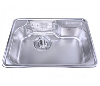 Purity Stainless Steel 1 Bowl Kitchen Sink - 75*51 cm - Golden 750