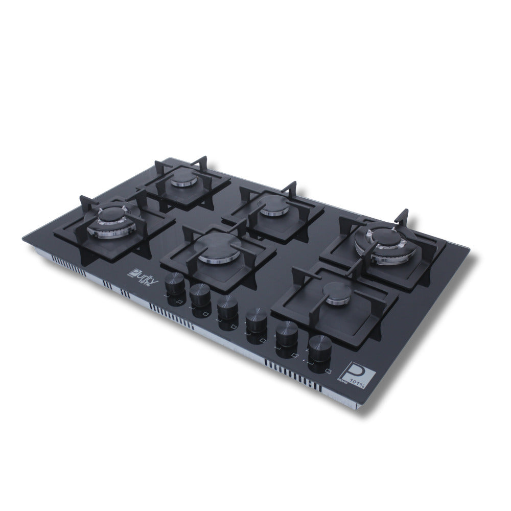 Purity Glass Electric Built In Hob - Black - 6 Burners - 90 cm - Purity - HPT916G