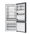 Haier Combi No Frost Refrigerator With Inverter Technology - 433 Liters - Black - HRF-460BMBM-BMEG