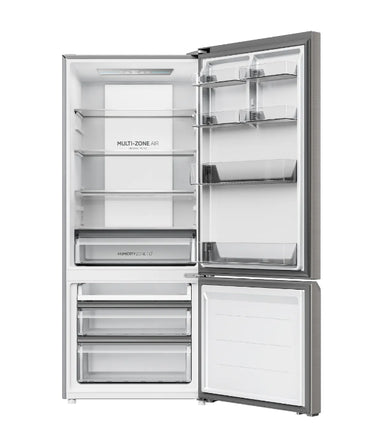 Haier Combi No Frost Refrigerator With Inverter Technology - 433 Liters - Silver - HRF-460BMSM-BMEG
