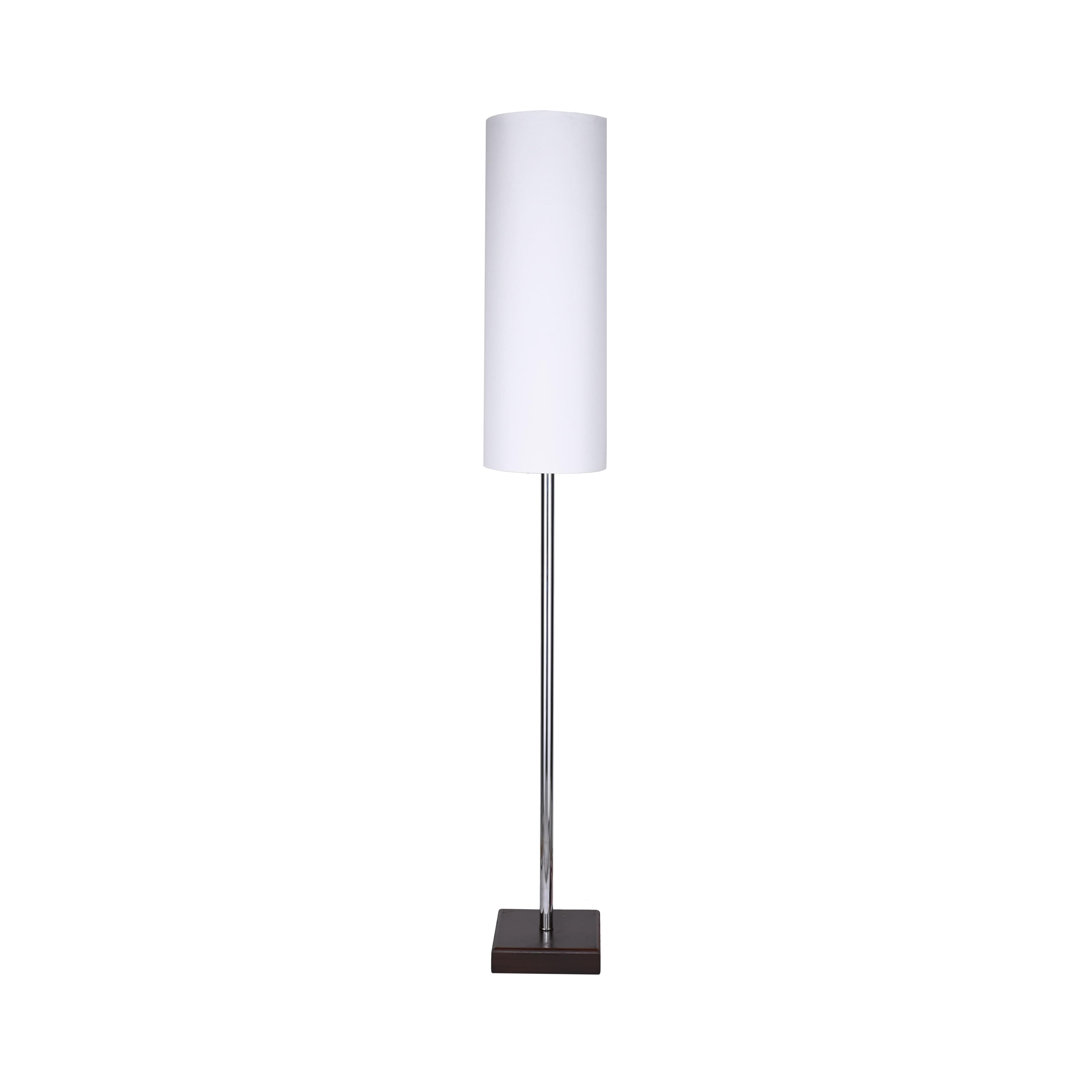 مصباح ارض الروضة معدن قاعدة بنى معدن أبيض - 150×20 سم - 1 لمبة - RL-FL-M-014