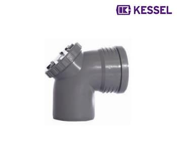 Kessel - PP Drainage Elbow With Access Door 87.5° - 3 Inch (75mm) - 352030004
