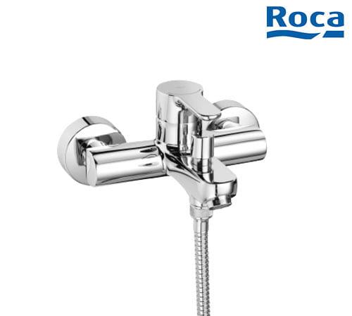 Roca L20 - Wall-mounted Bath-shower Mixer With Automatic Diverter - Chrome - A5A0209C00