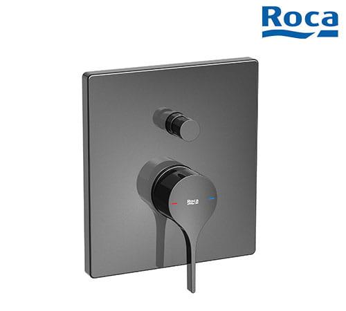 Roca Insignia - Wall-mounted Bath-shower Mixer With Automatic Diverter - Black - A5A0B3ANM0