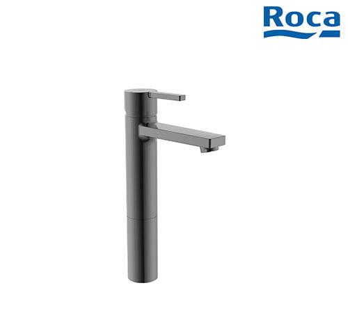 Roca Naia - Long High Spout Washbasin Mixer - Black - A5A3B96NM0