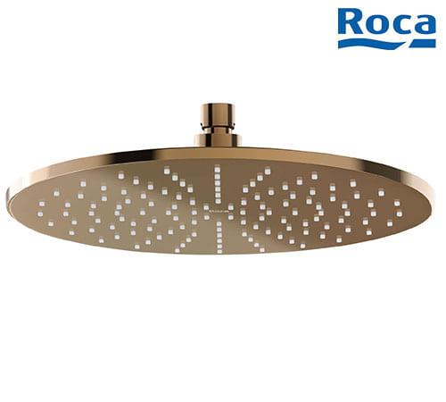 Roca Rain Dream - Extraslim Round Metallic Shower Head For Ceiling Or Wall Installation 30*30cm - Rose Gold - A5B3950RG0