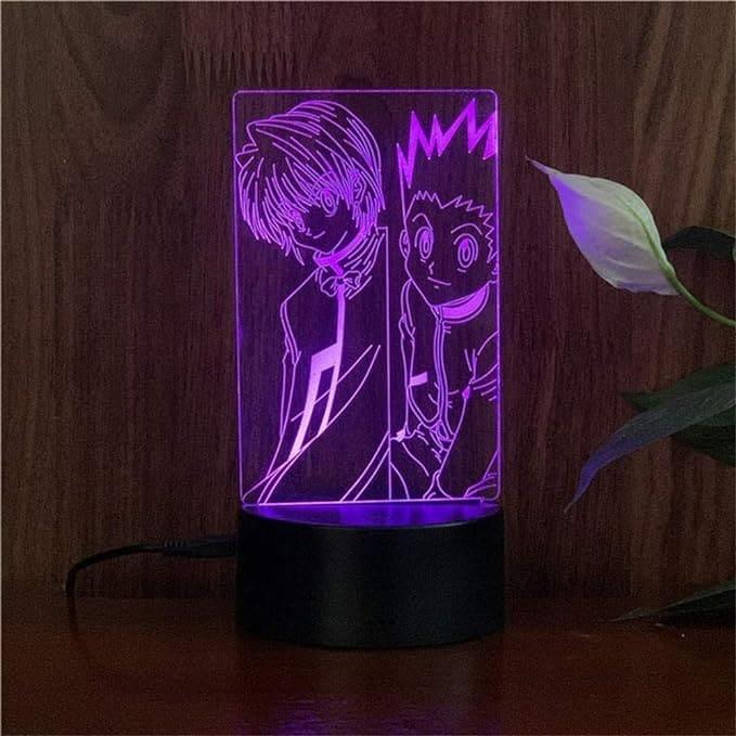 HUNTER x HUNTER Gon & Killua Figure Tabe Lamp 16 Colors Change With Remote Control - Charged by USB Or Batteries - B094HRGY1N