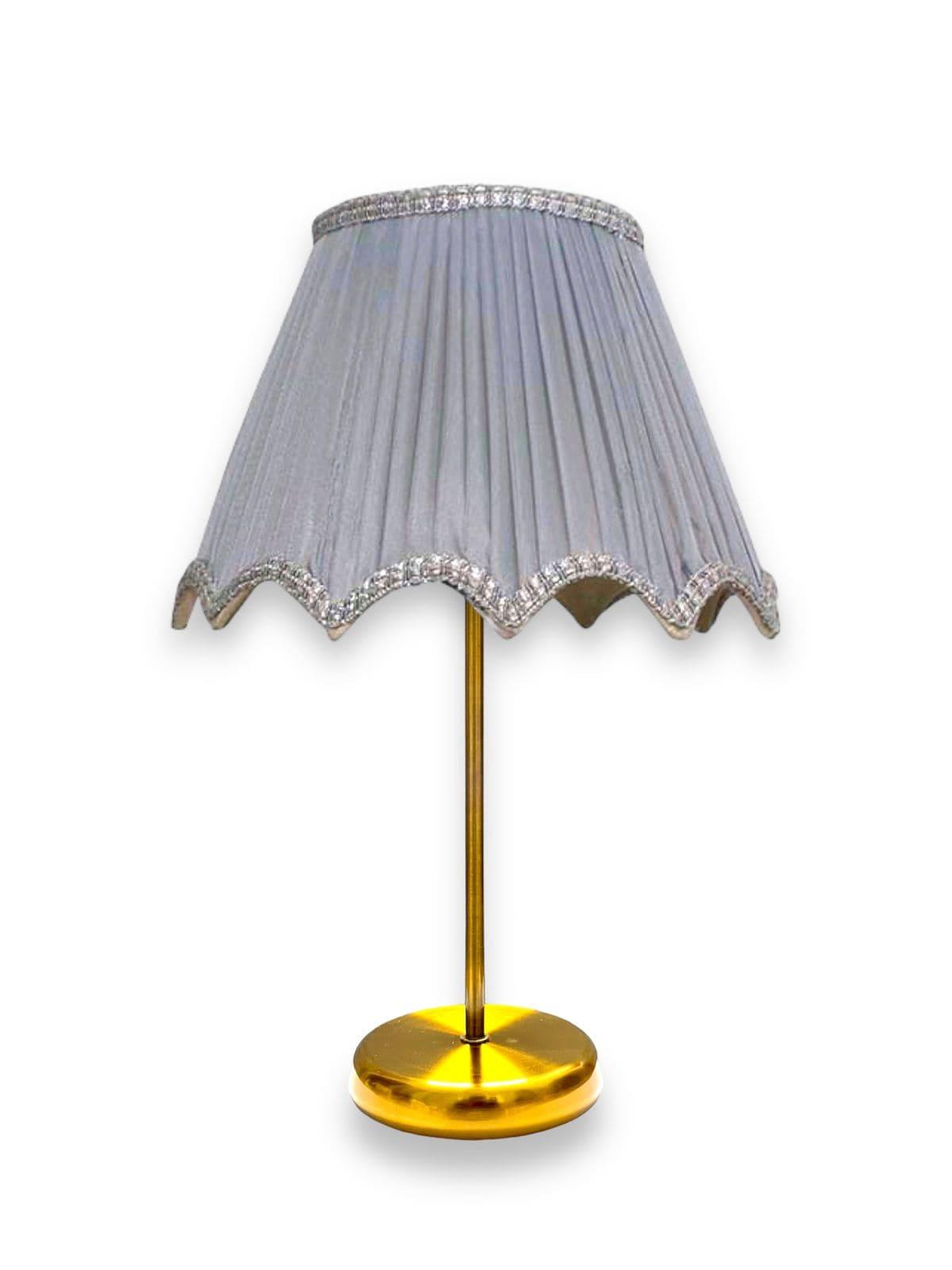 Dot Light - Golden Steel Table Lamp With Gray Shade 50×30 - DotGTL-50302