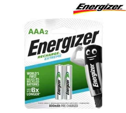 AAA2 Rechargable Alkaline Batteries Card 800 MAH - AAA.NH12BP2 - Energizer - EB14020204001