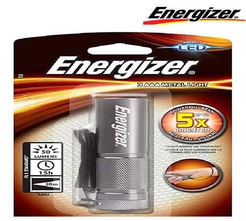 Metal Flashlight + AAA3 Batteries - AAAML33 - Energizer - EB22000004001
