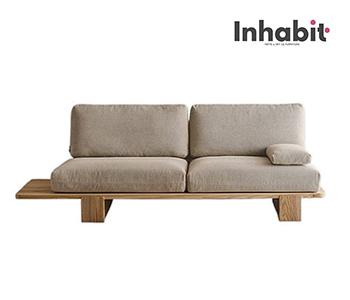 Japanese Tatami Sofa - Color: Beige - W280cm D75cm H80cm - Inhabit - IF-00051