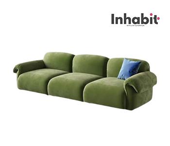 Nordic Luxury Velvet Sofa In 3 Sizes - W170cm D100cm H80cm - Color: Green - Inhabit - IF-00061