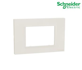 Cover frame, Schneider Miluz E, 3 gang, Ivory - M3TB03_IV