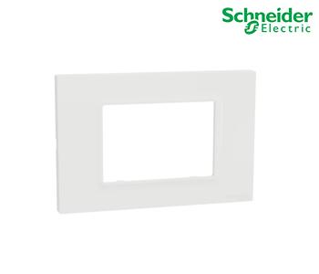 Cover frame, Schneider Miluz E, 3 gang, white - M3TB03_WE