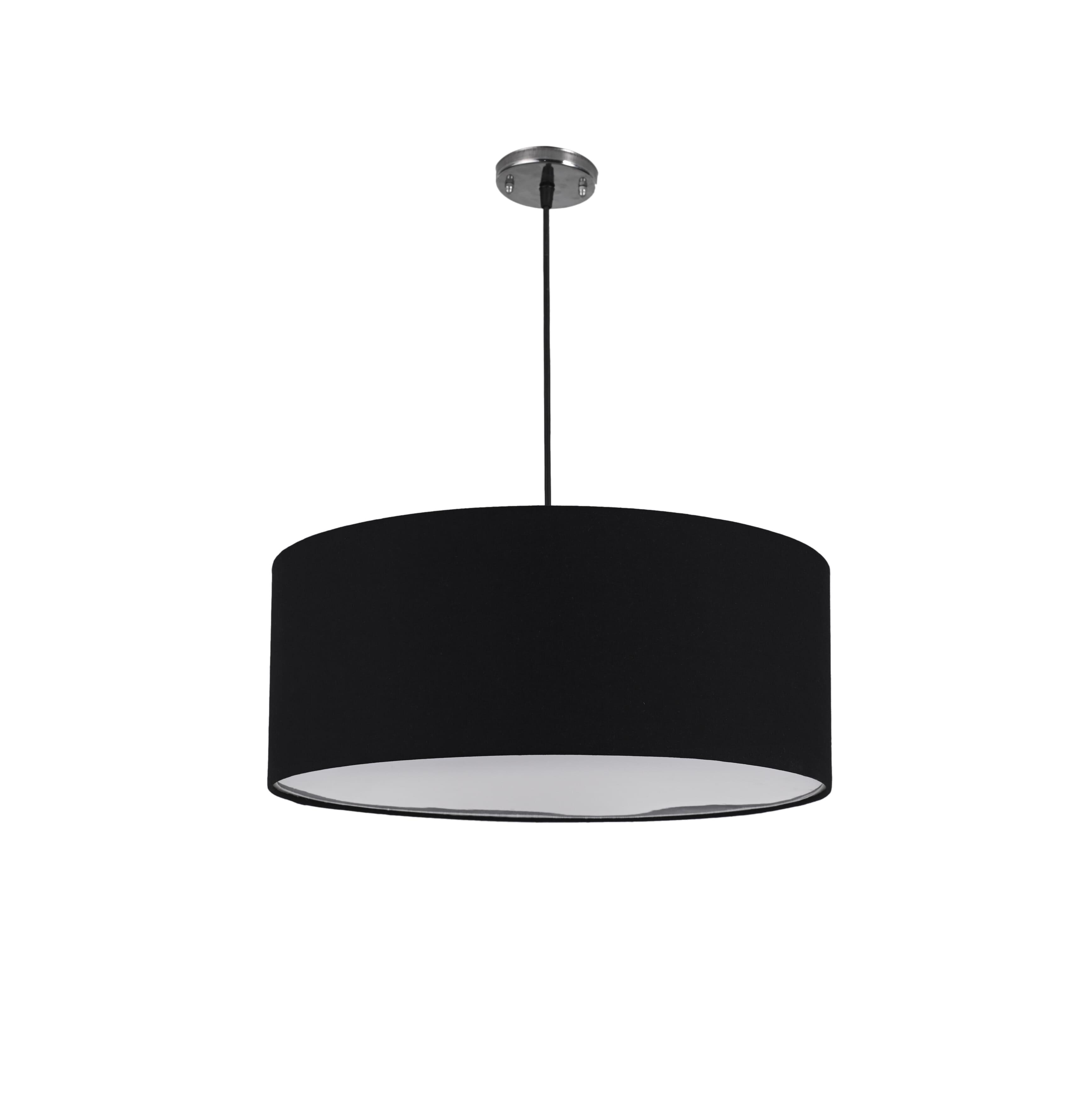مصباح سقف الروضة 1 طبقة قماش أسود - 70×50 سم - 4 لمبة - RL-SP-012