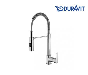 Siena Single Lever Kitchen Mixer With Spring And Swivel Spout - Chrome - Duravit - SI6010003E10