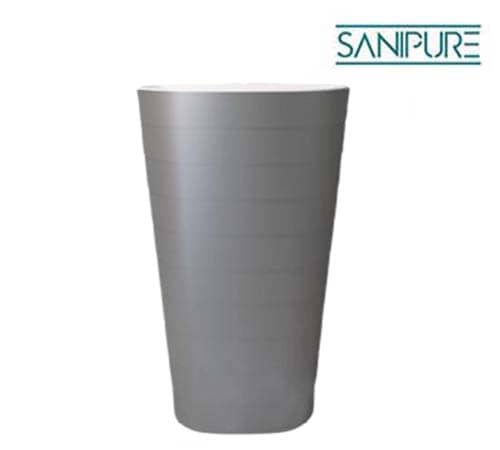 حوض كونغو ارضي بالفايظ 60X40 سم - رمادي - سانيبيور - 00160030500