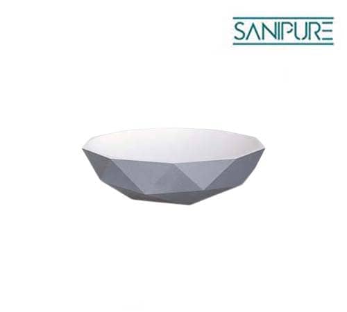 Rombo Above-counter Basin Without Overflow 45 Cm - Grey - Sanipure - 00161350500