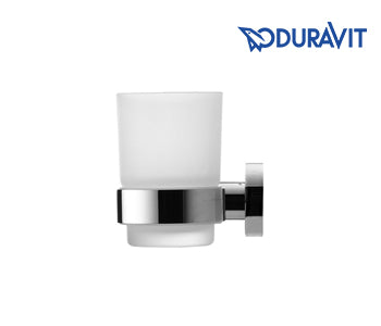 Glass Holder D-code Chrome Glass Left - Duravit - 0099011000