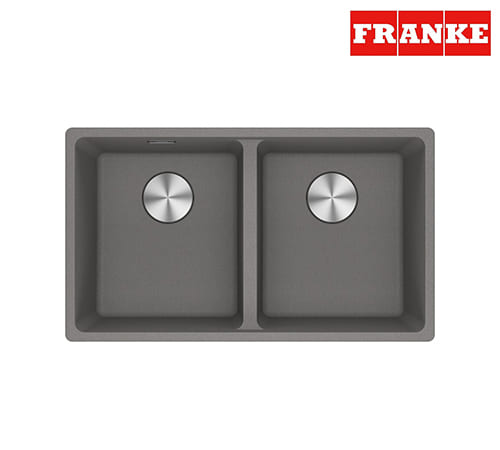 Franke Maris MRG 620-35-35 - Stone Grey Kitchen Sink 2 Bowl 76×44 cm - 114.0661.684
