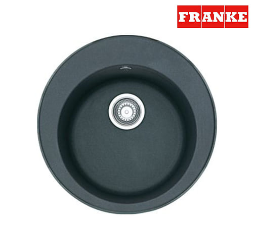 Franke Rondo ROG610-41 - Round Black Kitchen Sink 1 Bowl 51 cm - 114.0661.815