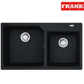 Franke Urban UBG 620-86 - Black Kitchen Sink 2 Bowl 86×50 cm - 114.0686.775