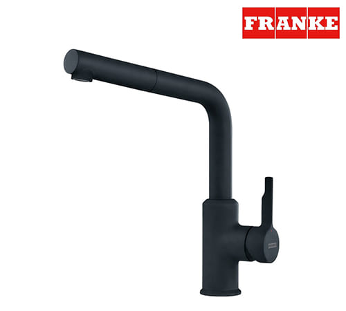 Franke Urban Doccia - L Side Kitchen Mixer - Black Matt - 115.0627.523