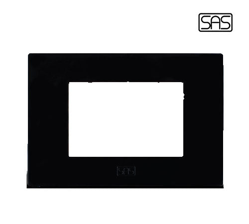 Classico Cover Plate 3 Modules Black - SAS - 12313 - 010