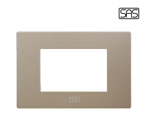 Classico Cover Plate 3 Modules Platinum - SAS