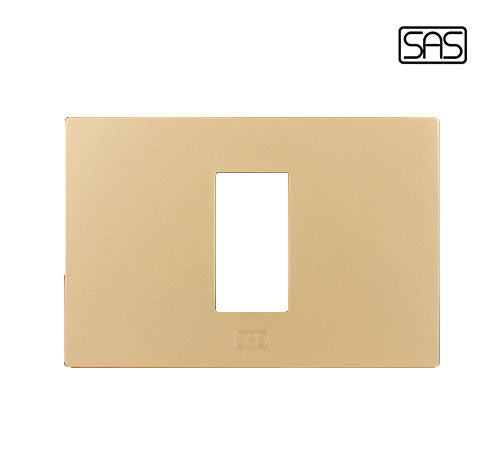 Classico Square Cover Plate 1 Module Matt Gold - SAS