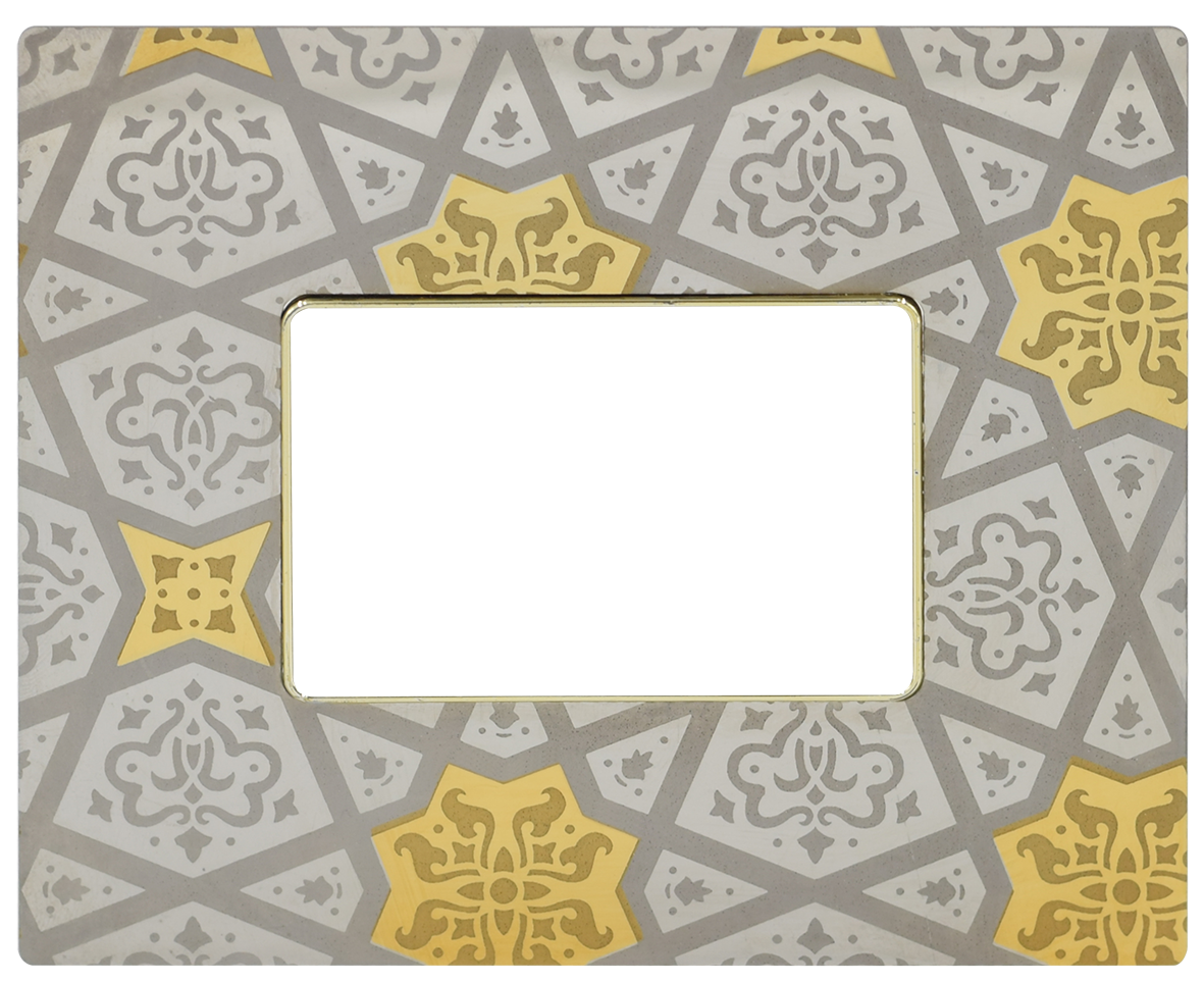 وش كهرباء فاخر ثلاثي - ارابيسك ذهبي * ذهبي لامع - ساس - 176 - 3032 / 032