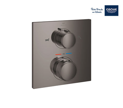 Grohe Allure Thermostat For Concealed Installation With 2-way Diverter Shower Mixer - Black- 19446A02
