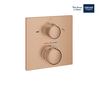 Grohe Allure Thermostat For Concealed Installation With 2-way Diverter Shower Mixer - Rose Gold - 19446DL2