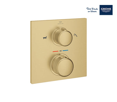 Grohe Allure Thermostat For Concealed Installation With 2-way Diverter Shower Mixer - Gold - 19446GN2