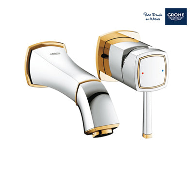 Grohe Grandera 2-Hole basin Mixer S-Size - Chrome/ Gold - 19929IG0