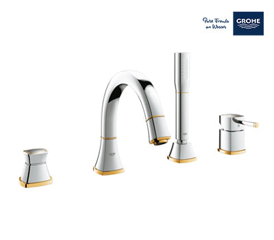 Grohe Grandera 4-Hole single-lever Shower Mixer - Chrome/Gold - 19936IG0