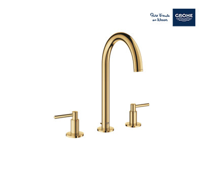 Grohe Atrio 3-Hole Basin Mixer 1/2″ M-size - Gold - 20009GL3