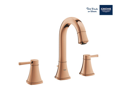 Grohe Grandera 3-Hole Basin Mixer 1/2″ M-size - Rose Gold - 20389DA0
