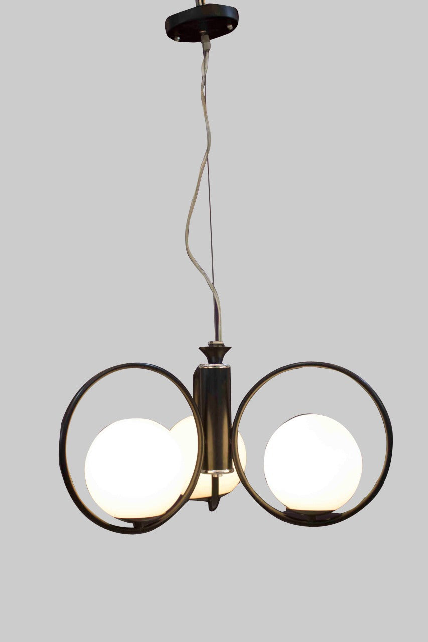 Al Tahhan Black Ferforger Pendant 150×50×35 cm - 3 Bulbs - TH-2083/3