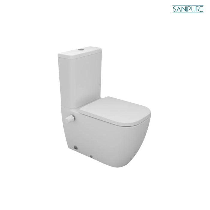 Magnus Sanipure Sticking to Wall Toilet with Sprayer - White - 2108490078