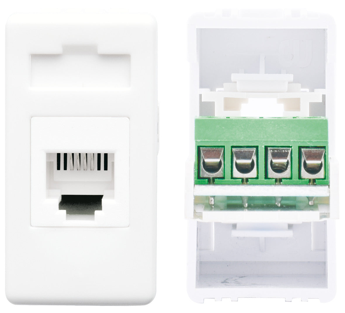 4-pin telephone socket - Black - 13 A - UNO SAS - 21 251