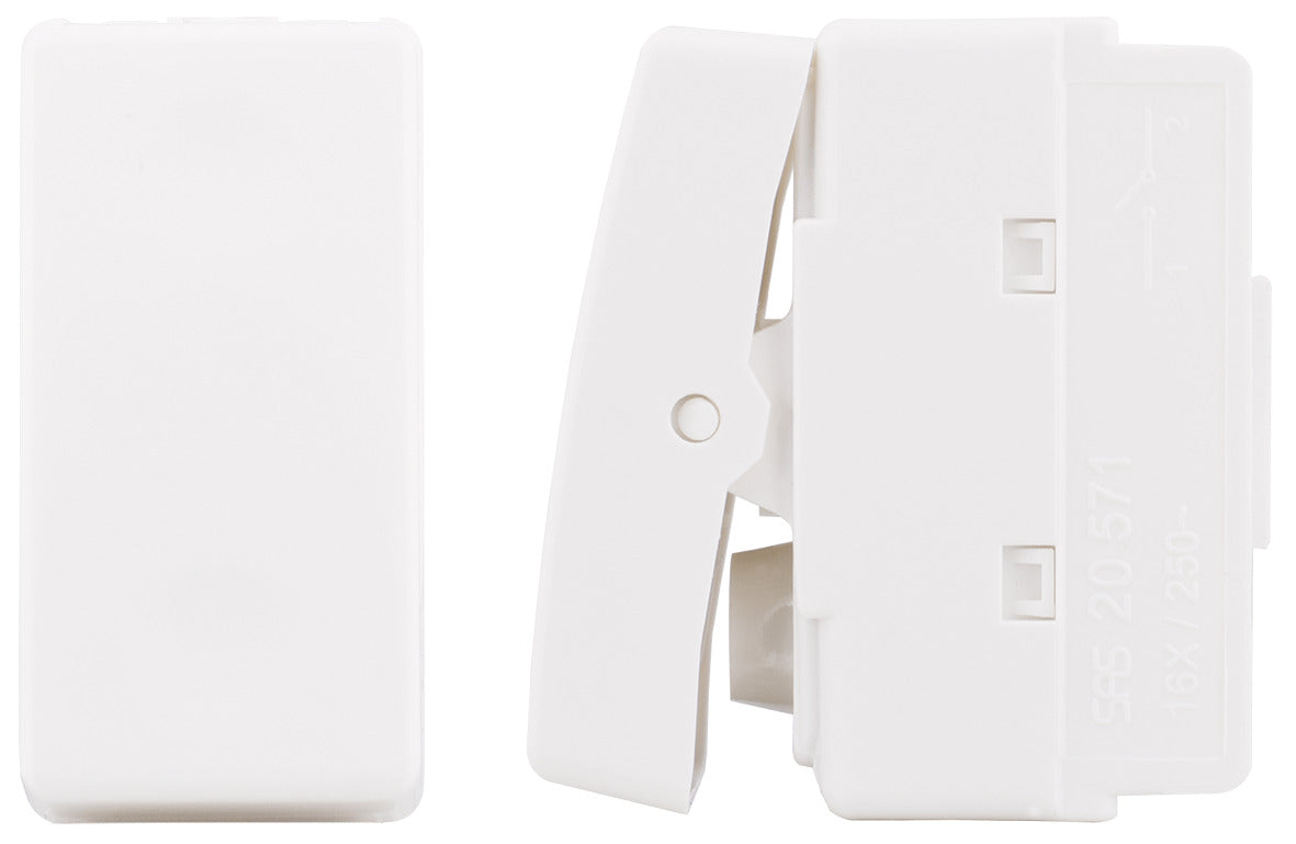 One way switch - Black - 16 A - UNO SAS - 571 21