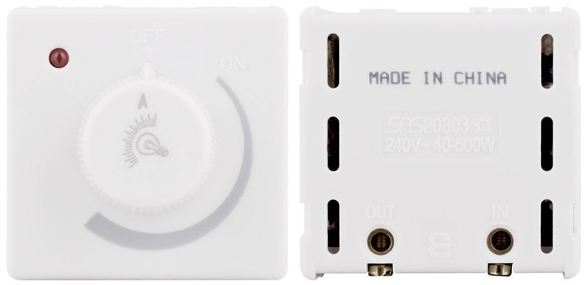 Dimmer - Black - 500 W - UNO SAS - 803 21
