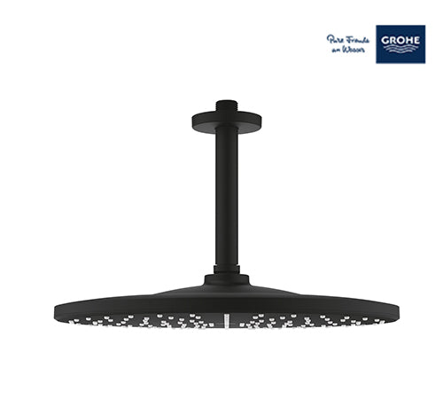 Grohe Rainshower Mono 310 Head Shower Set Ceiling - Black - 22122KF0