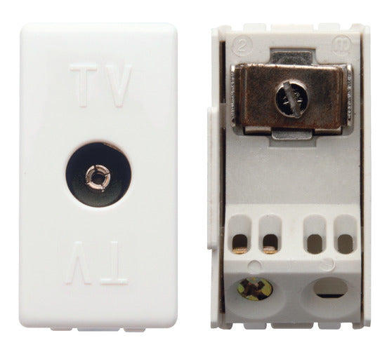 TV Socket - White - UNO SAS - 228 22