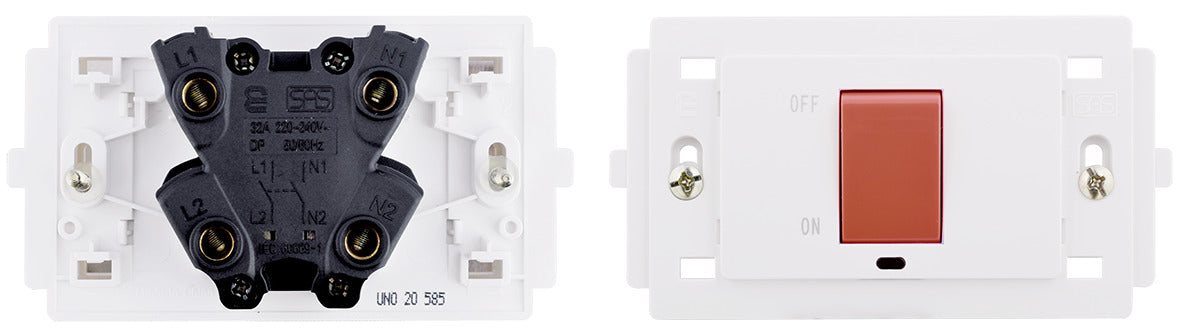 AC Disconnecting switch - White - 32 A - UNO SAS - 585 22