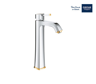 Grohe Grandera Single-lever Basin Mixer 1/2″ Xl-size - Chrome/Gold - 23313IG0