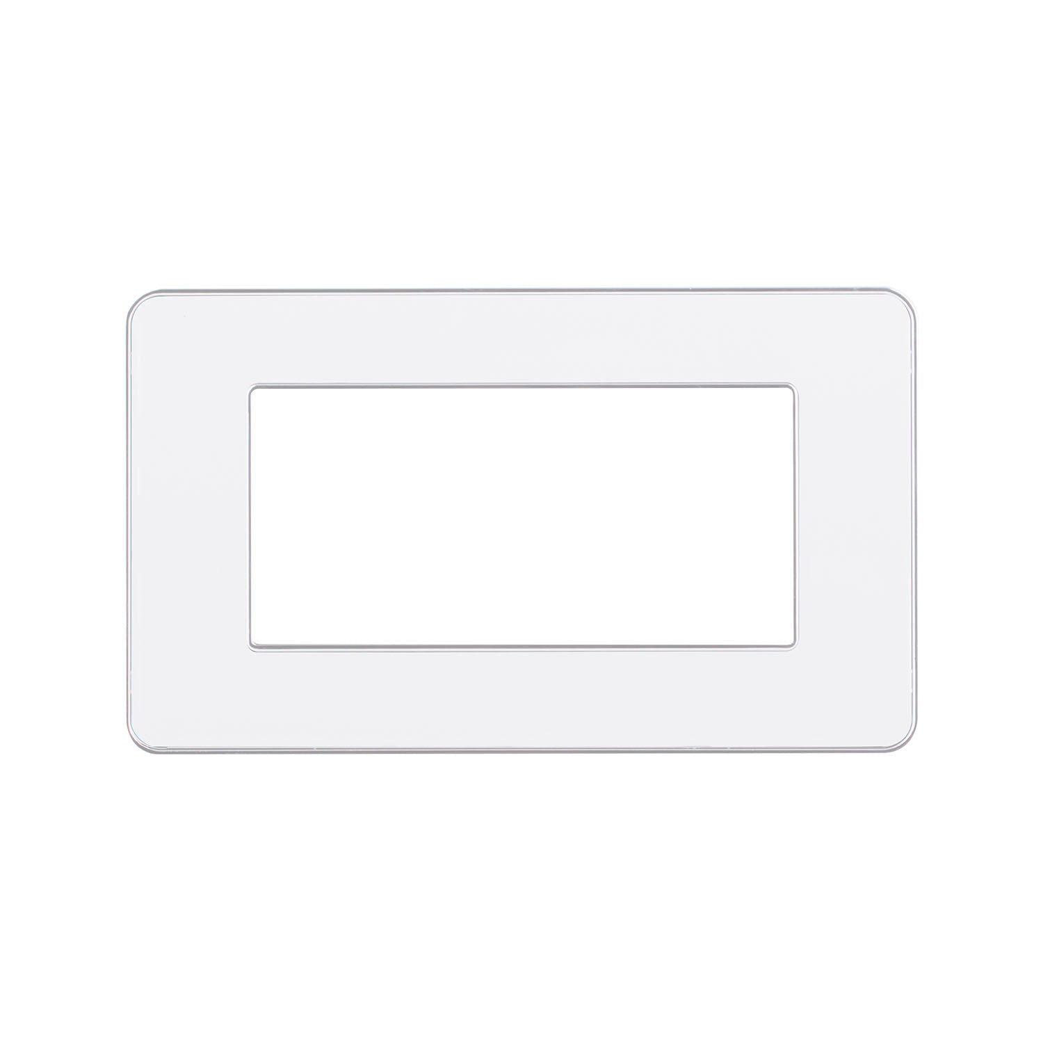 Flat Hana Cover plate 4 Gang - White - SAS - 26614 / 001 / 031W