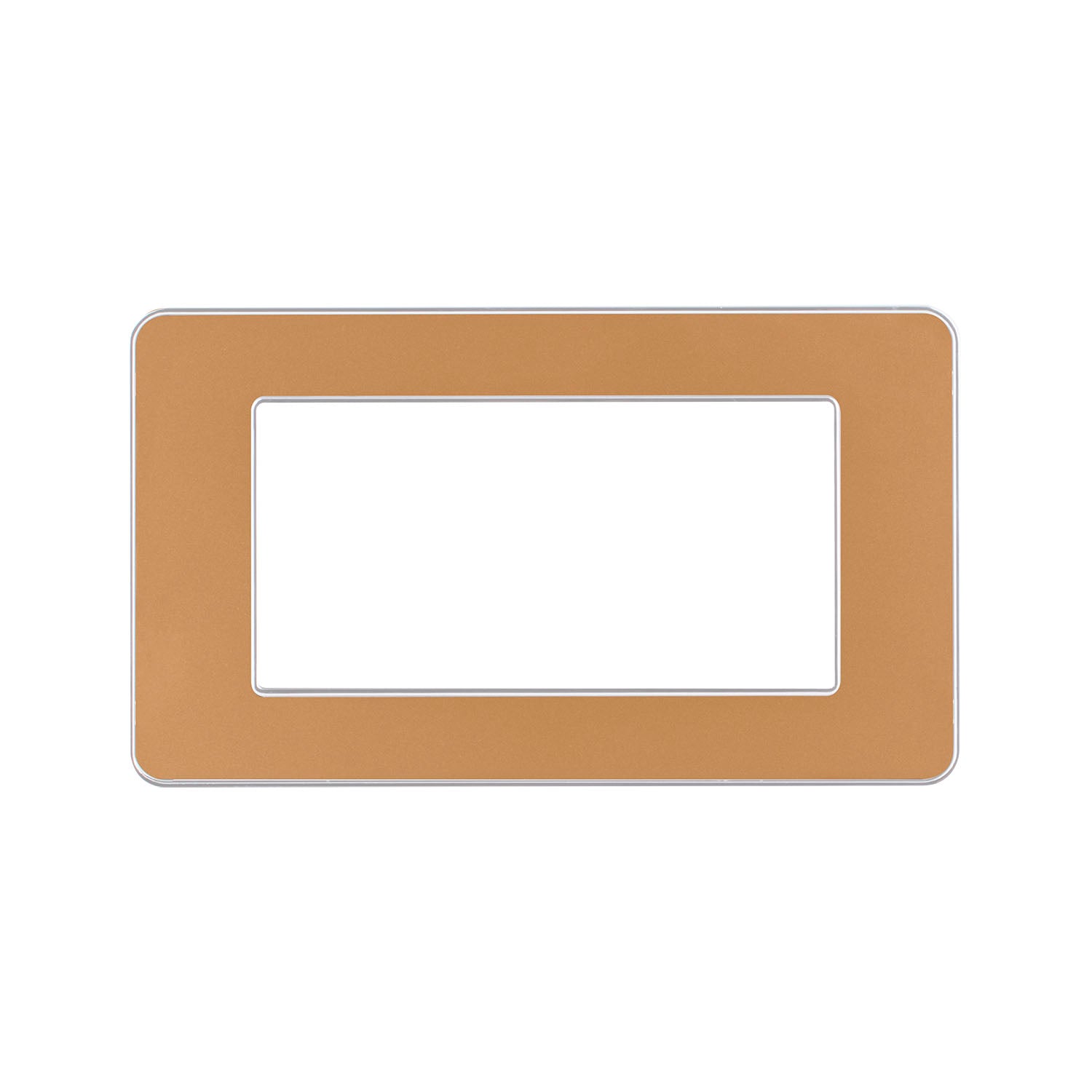 Flat Hana Cover plate 4 Gang - Golden Matt - SAS - 26614 / 231 / 031